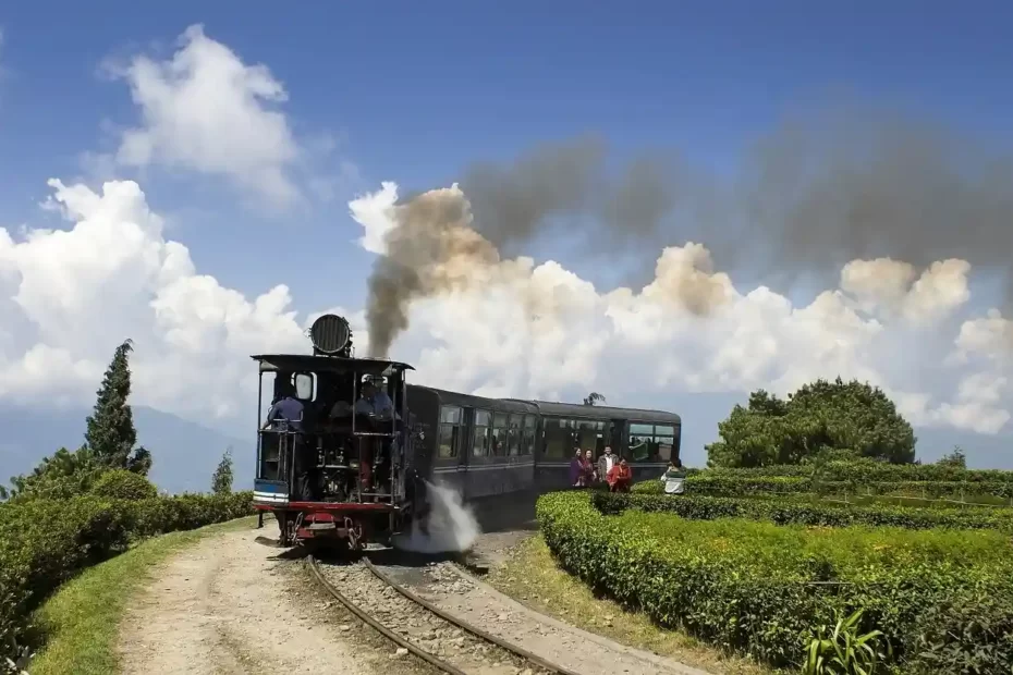 darjeeling toy train at batasia loop