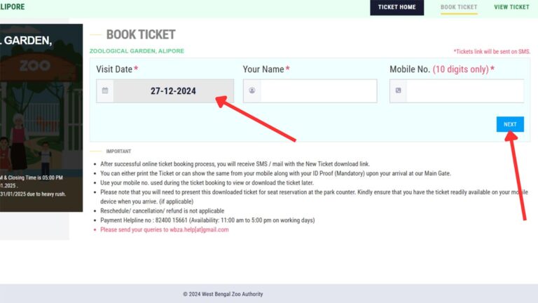 alipore zoo ticket price 2024 online booking timing