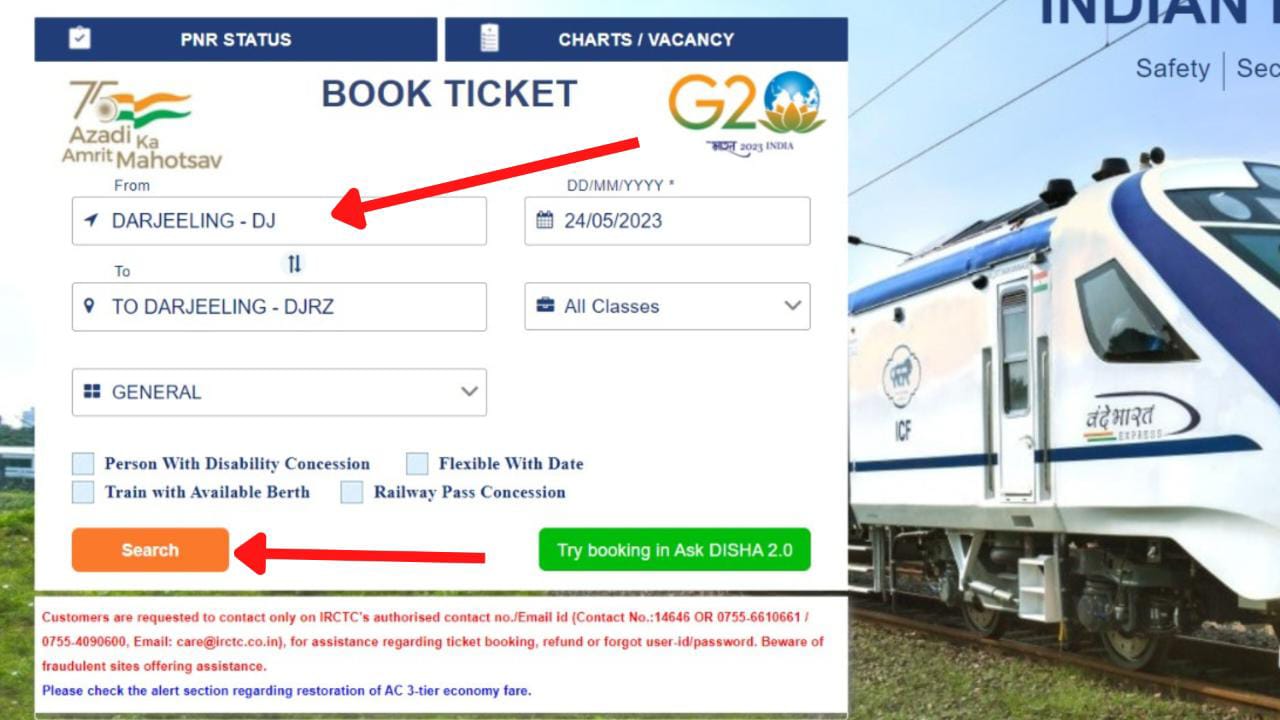 Guwahati To Darjeeling Train Ticket Darjeeling Toy Train Ticket Booking Online Process (In 5 Steps)