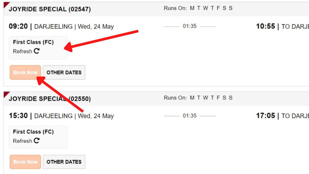 Darjeeling Toy Train Ticket Booking Online Process 2023 Swarnab Dutta